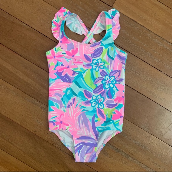 Lilly Pulitzer Swim Lilly Pulitzer Floral One Piece Swimsuit Poshmark